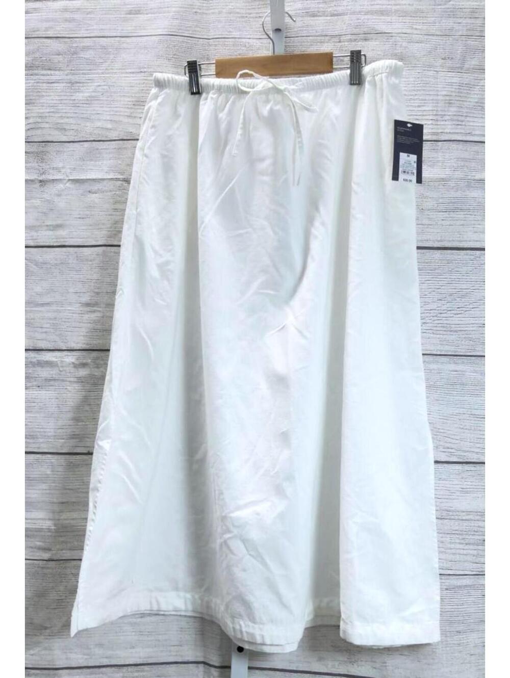 Universal Thread White Drawstring Midi Skirt Women Size Medium